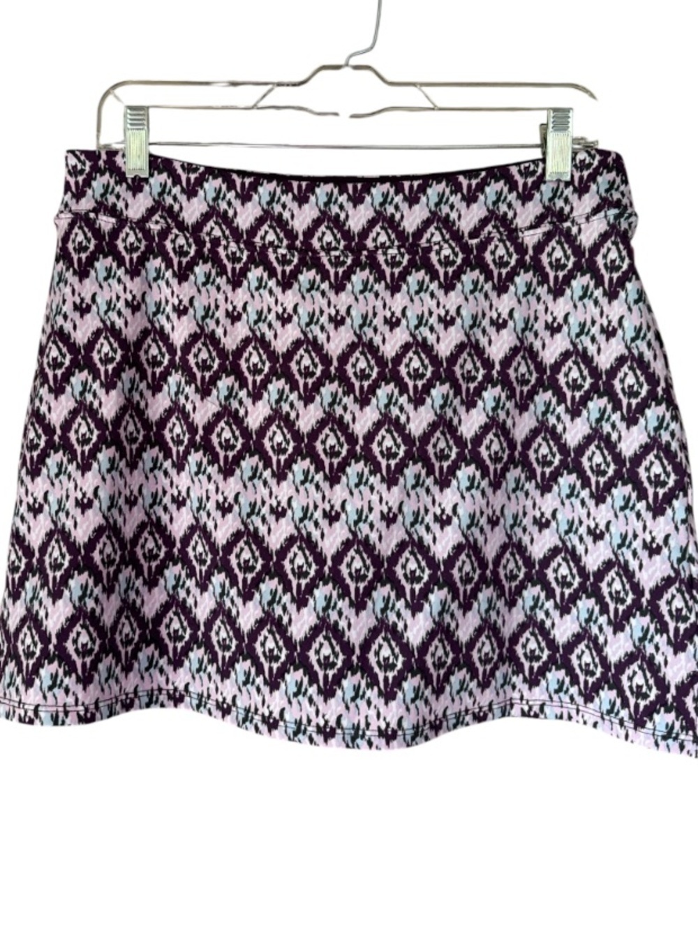 Tranquility skort by Colorado Clothing purple pink Printed NEW medium ikat print